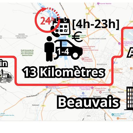 Chambre Calme Et Accueillante 13 Kmtrs Aeroport, Parking Gratuit, Navette Gare Ou Aeroport Saint-Germain-la-Poterie Luaran gambar
